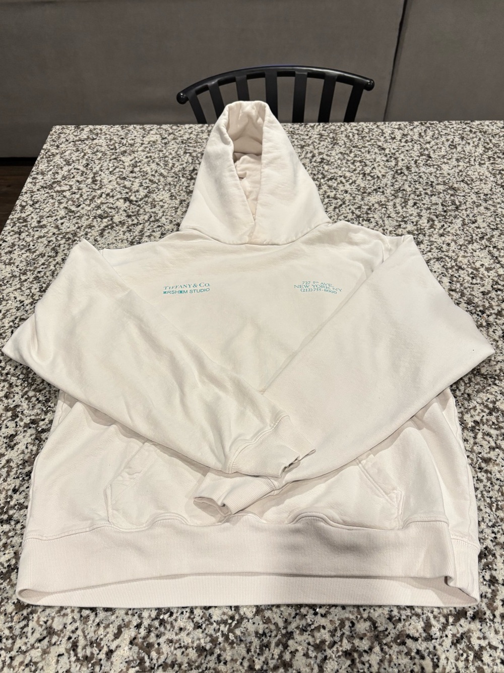 Tiffany & Co. x Arsham Studio Graphic Hoodie | White & Tiffany Blue | M